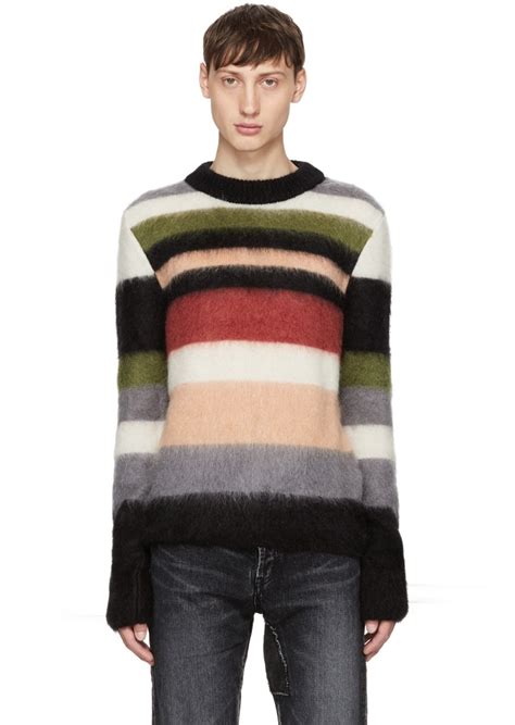 yves saint laurent vintagesweater|saint laurent striped sweater.